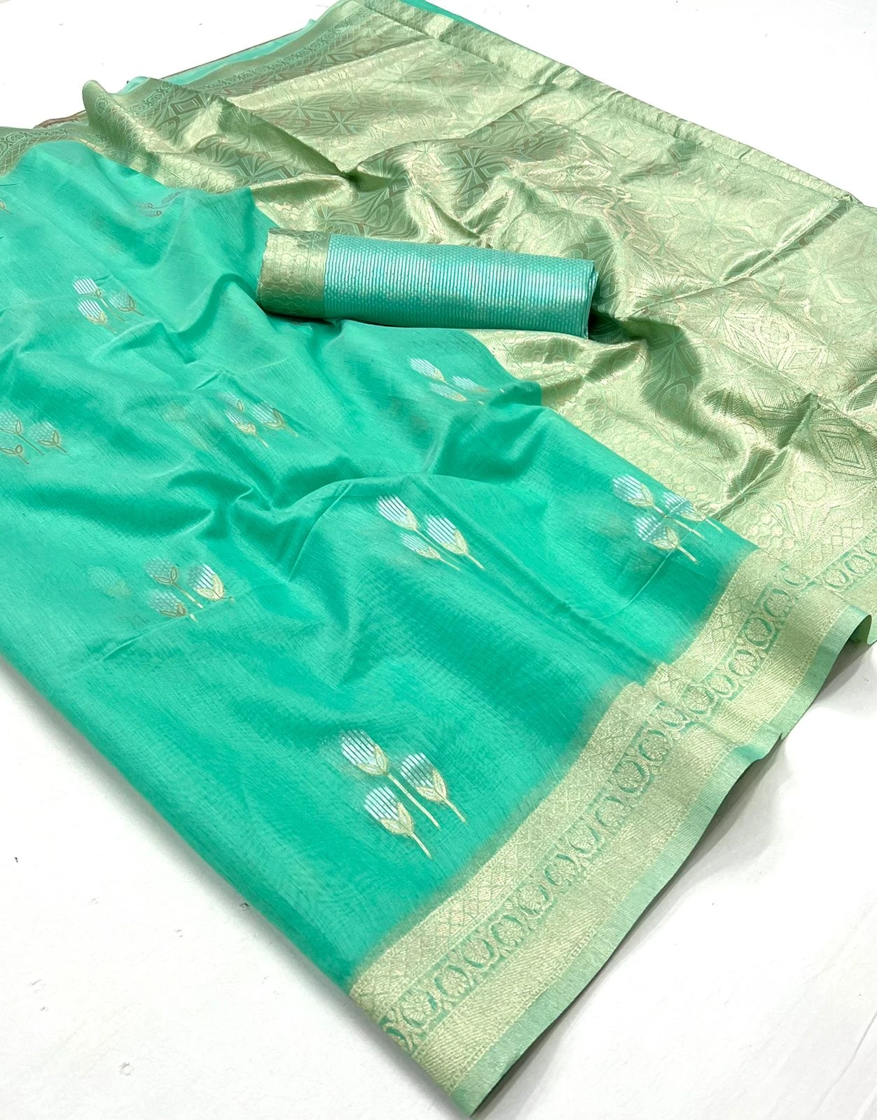 Rajtex Kelly Linen Cotton Wholesale Fancy Sarees Catalog — Wholesale Sarees, rajtex wholesale from Surat - Gallery Image 8